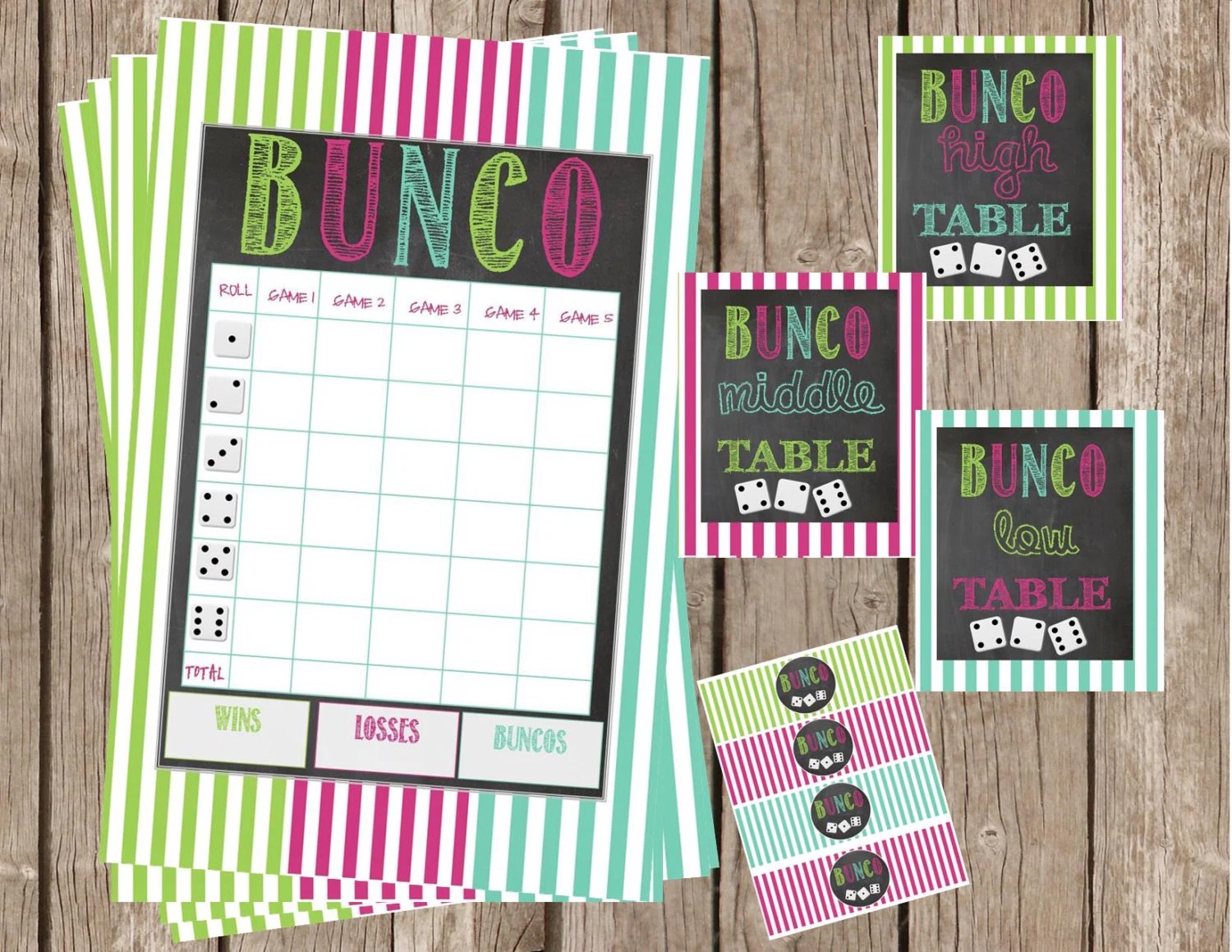 For your references, there is another 26 Similar photographs of bunco rules ...