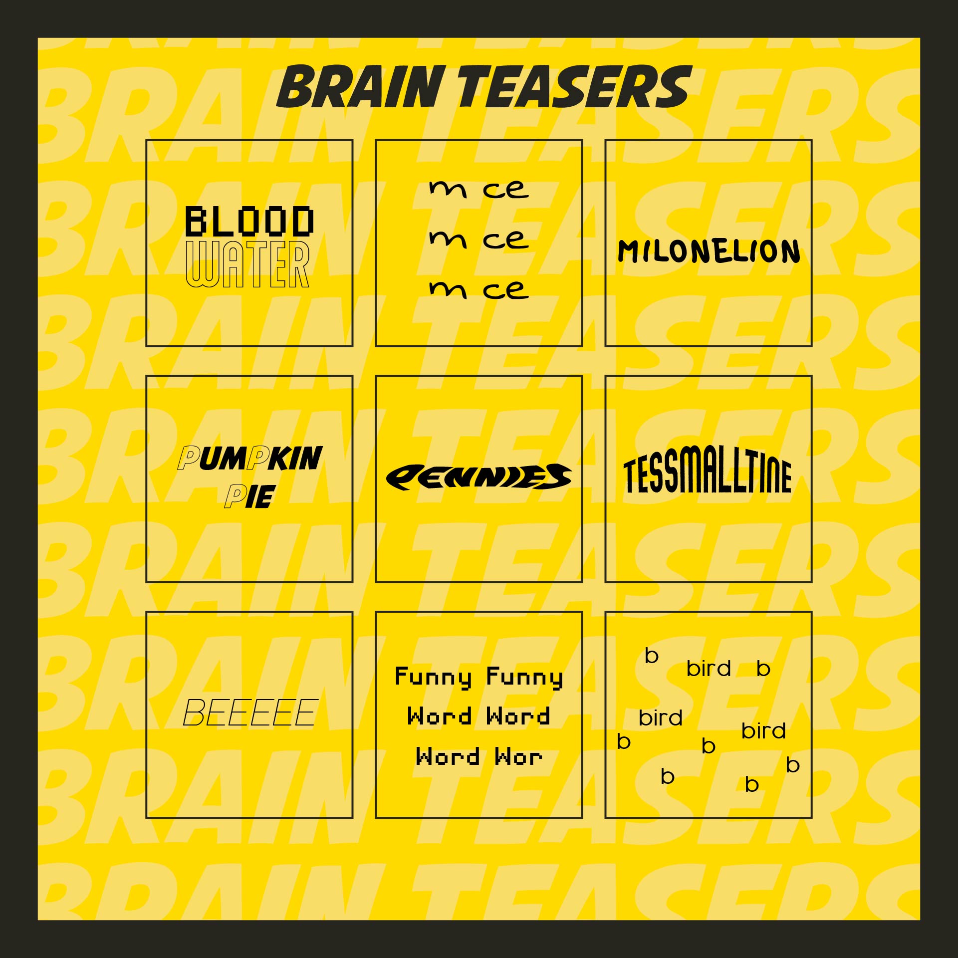 printable brain games - PrintableTemplates