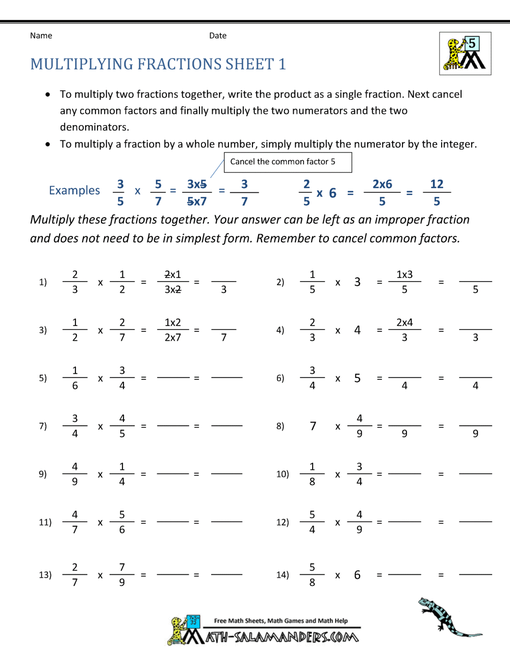 printable 4th grade fraction worksheets – PrintableTemplates